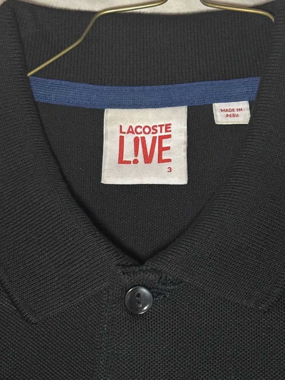 Lacoste Lacoste Live! Black Pique Polo - image 1