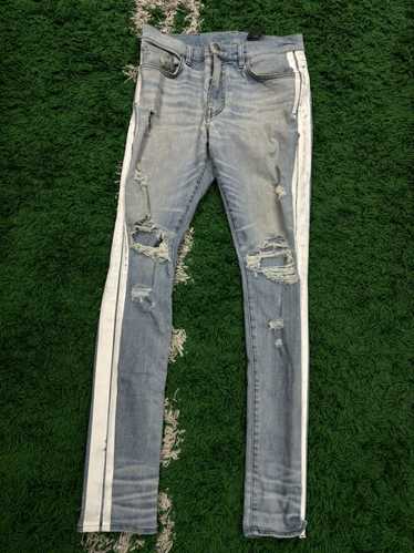 Amiri Amiri blue jeans white stripe 33