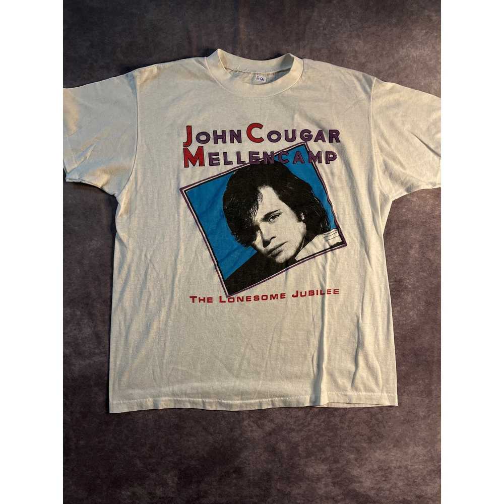 Other Vintage 1987 John Cougar Mellencamp Tour T-… - image 1