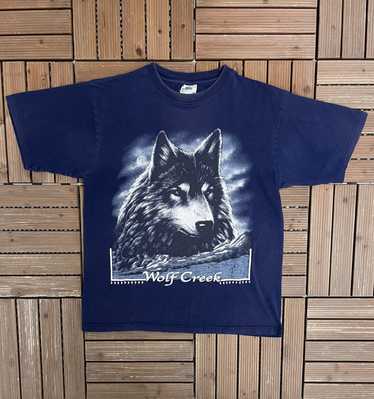 Vintage Wolf Creek Vintage Scenic Blue T-Shirt Tee - image 1