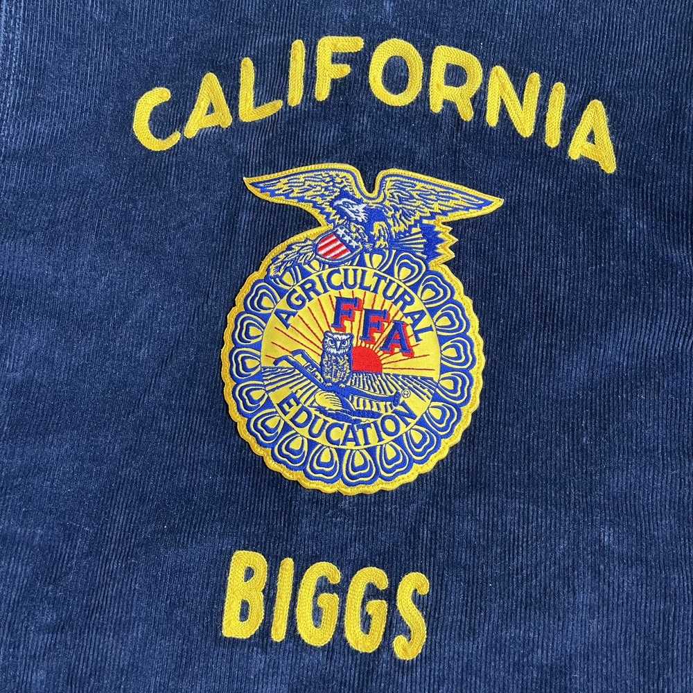 Vintage Vintage FFA California Blue Corduroy Chai… - image 9