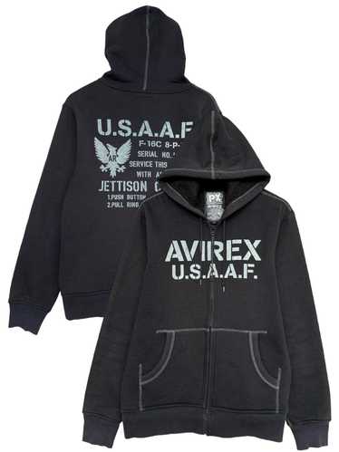 Avirex × Streetwear × Vintage Vtg AVIREX USAAF Hoo