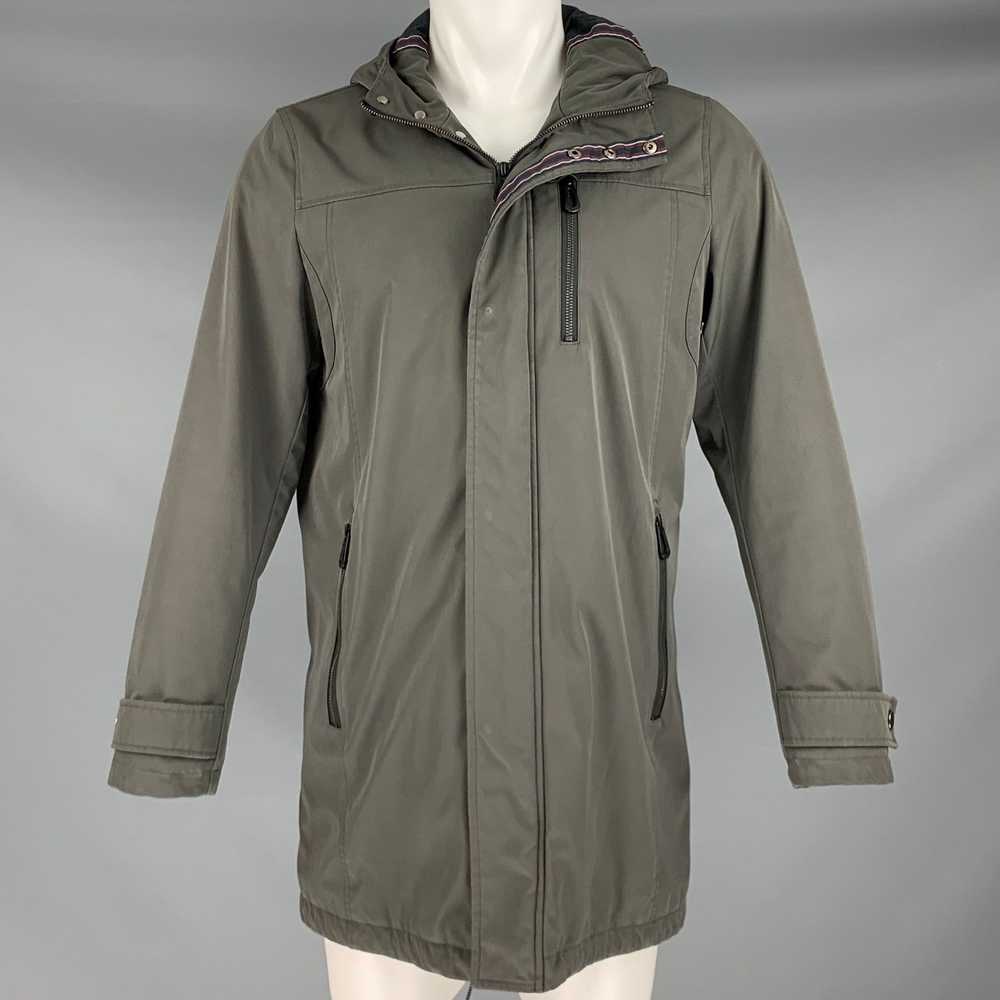 Ted Baker Grey Polyester Blend Softshell Hooded C… - image 1