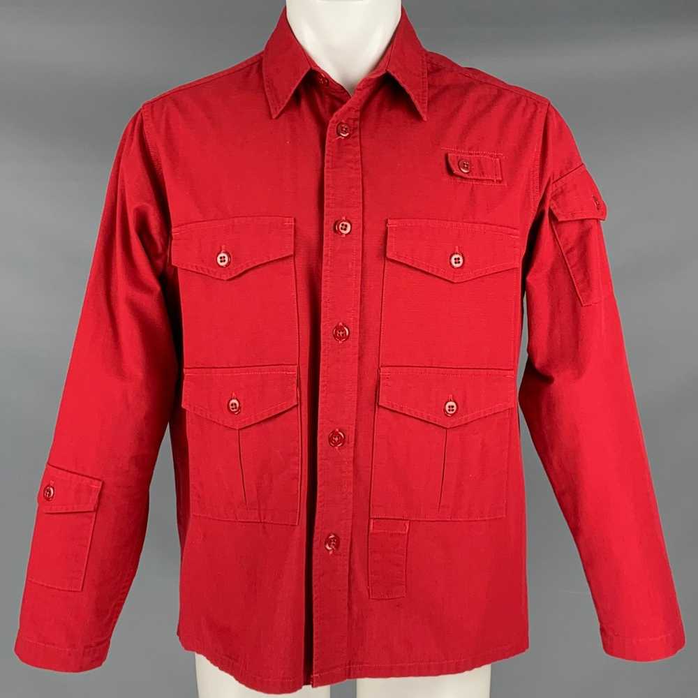 Engineered Garments Red Cotton Shirt Jacket - image 1