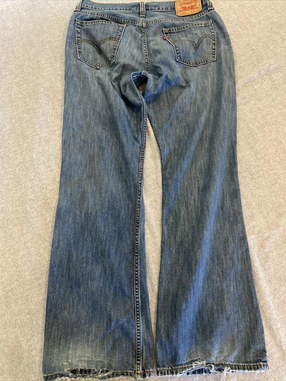 Levi's Levis 527 Jeans Mens 34x32 Blue Low Bootcu… - image 2