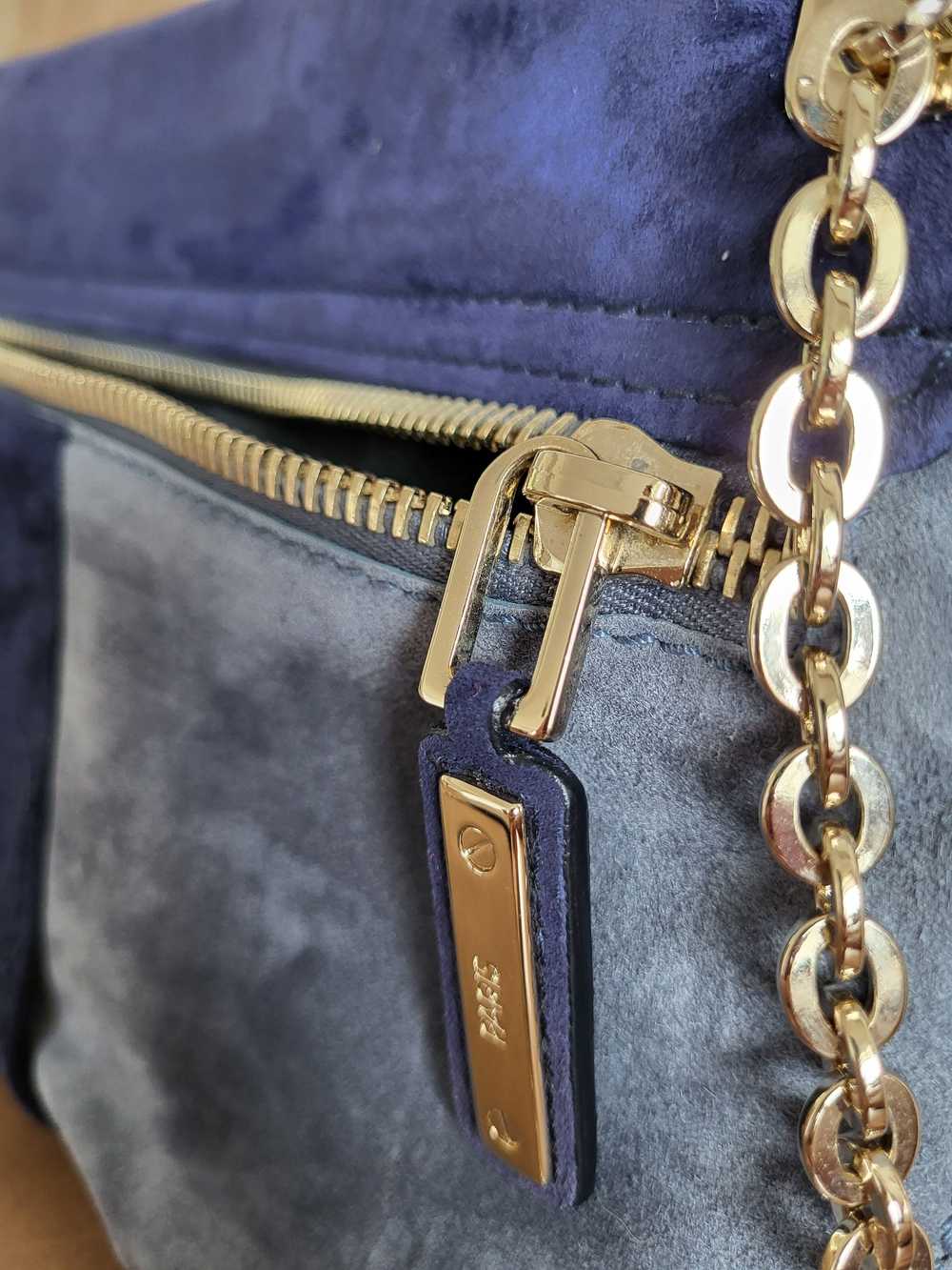 Roger Vivier Metro Suede Shoulder Bag with Chain … - image 7