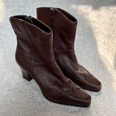 Coldwater Creek Women’s 6 Brown Leather Y2K 90’s … - image 1