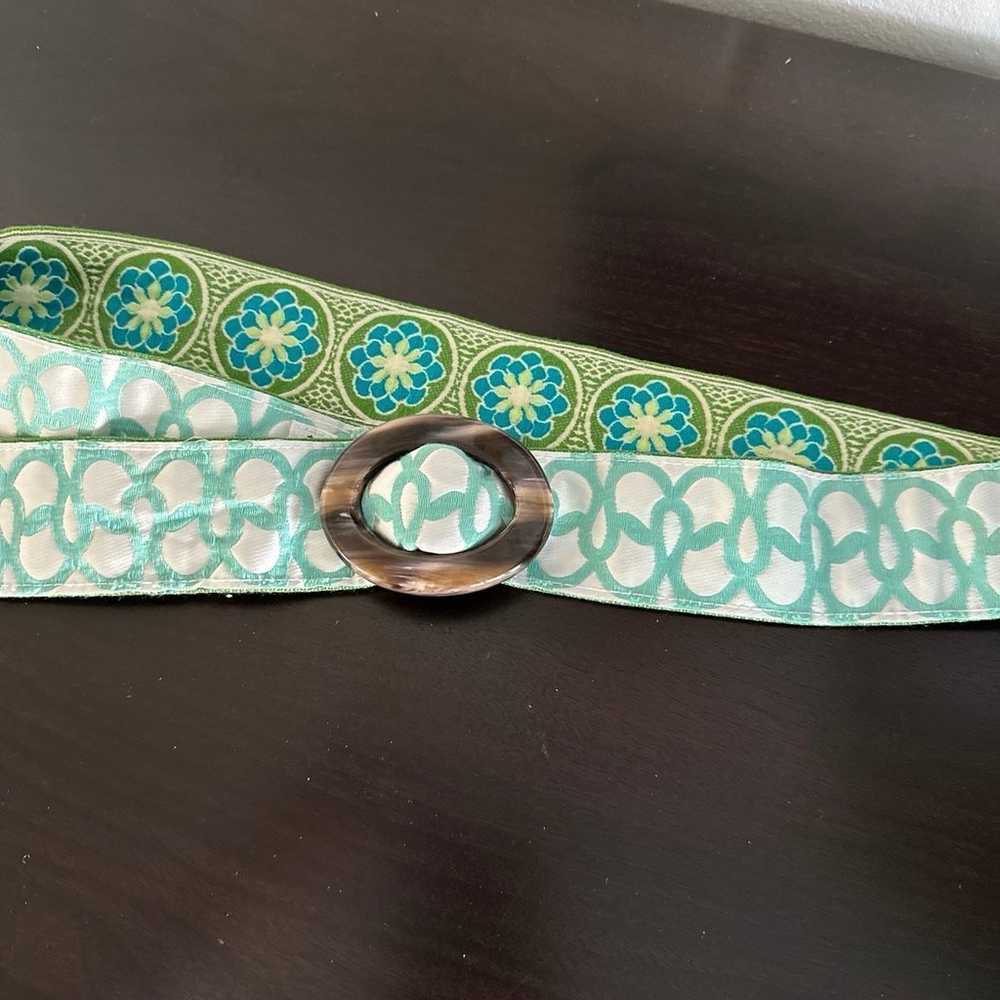 Vintage Hadley Pollet Reversible  Belt , Woven Fo… - image 4