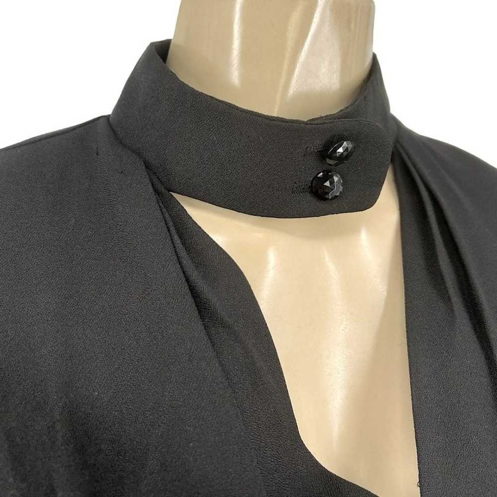 Katie Union Made Black Chocker Neck Long A-line v… - image 6