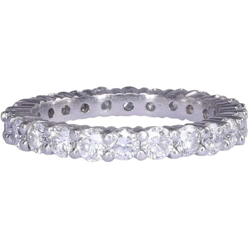 1.75 CTW Diamond Platinum Eternity Band - image 1