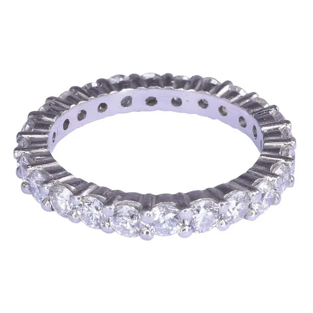 1.75 CTW Diamond Platinum Eternity Band - image 3