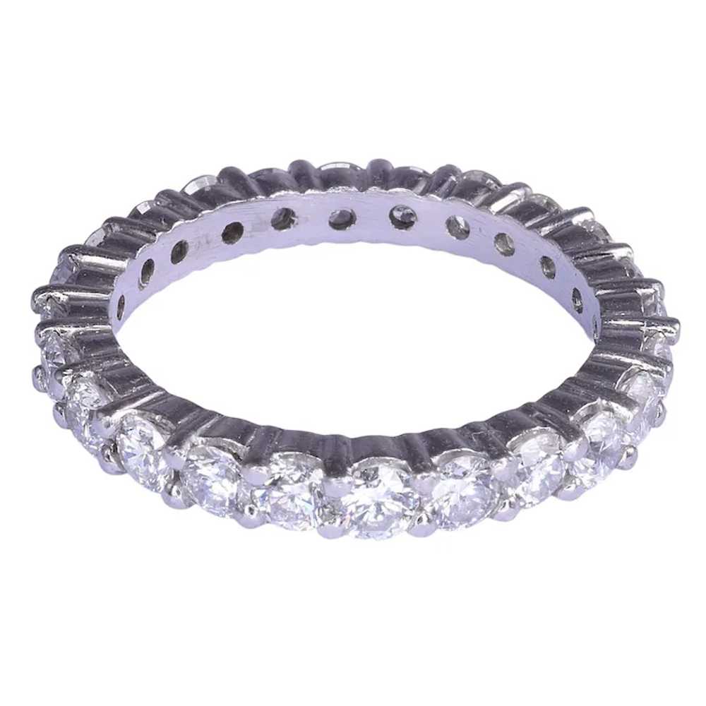 1.75 CTW Diamond Platinum Eternity Band - image 4