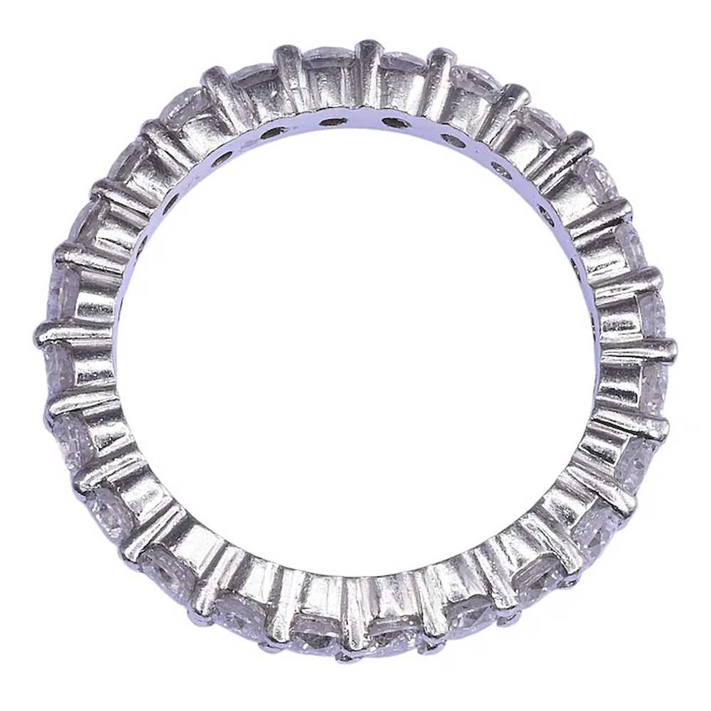 1.75 CTW Diamond Platinum Eternity Band - image 5