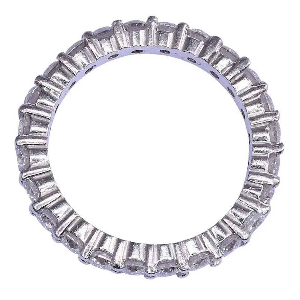 1.75 CTW Diamond Platinum Eternity Band - image 6