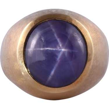 16.75 Carat Purple Star Sapphire Mens Ring - image 1