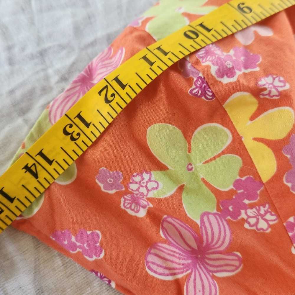 Lily Pulitzer vintage 90s y2k orange floral strap… - image 12