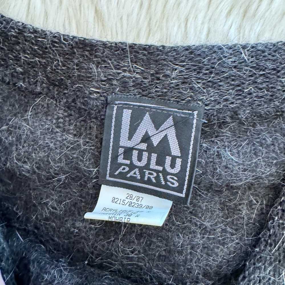 LM Lulu Paris Mohair Blend Embellished Sweater 2 - image 3