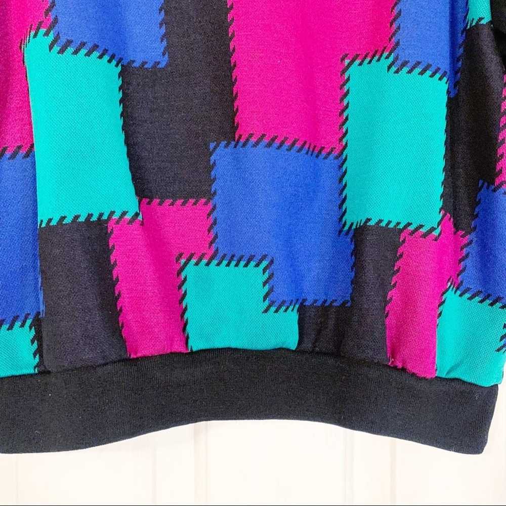 Cape Cod Vintage 90s Patchwork Sweater - image 4