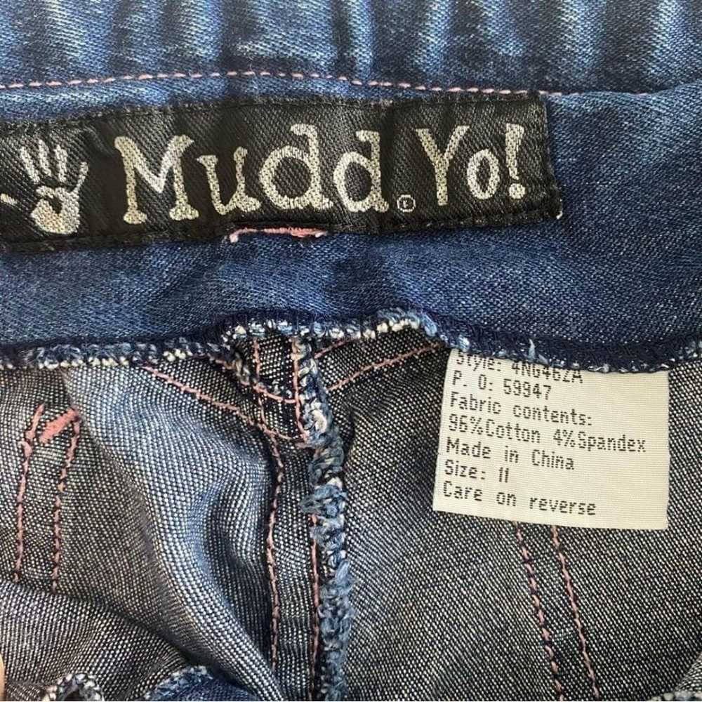 Vintage Y2K Mudd Yo! Corset Side Tie Jeans Junior… - image 6