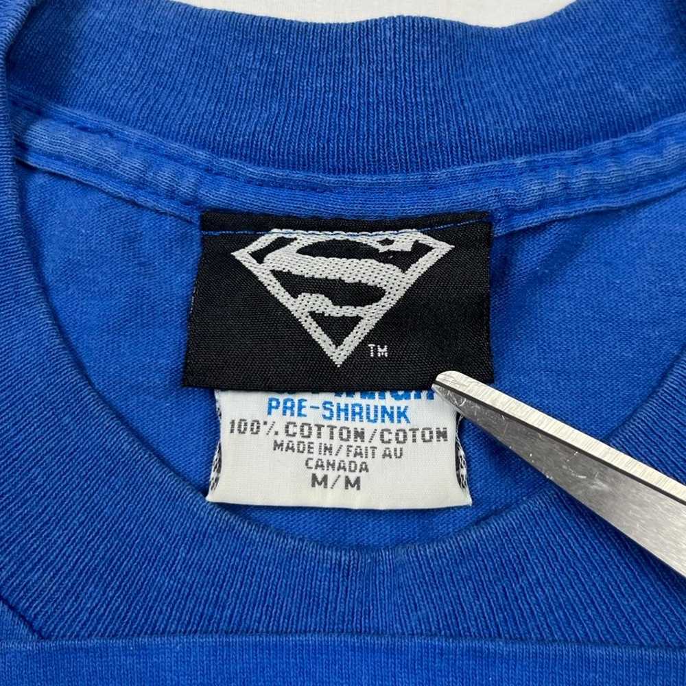 Vtg Superman Dc Comics Mens T-Shirt Sz Medium 90s… - image 3