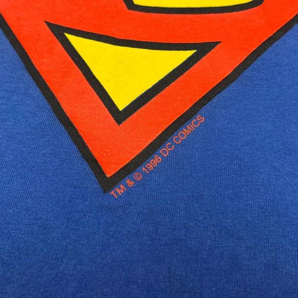 Vtg Superman Dc Comics Mens T-Shirt Sz Medium 90s… - image 6