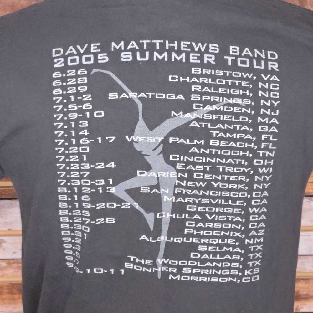 Vintage 2005 Dave Mathews Tour Shirt Size Medium - image 4