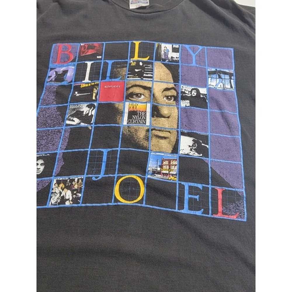 Billy Joel T-Shirt Giants Stadium Vintage 1990 Ba… - image 2
