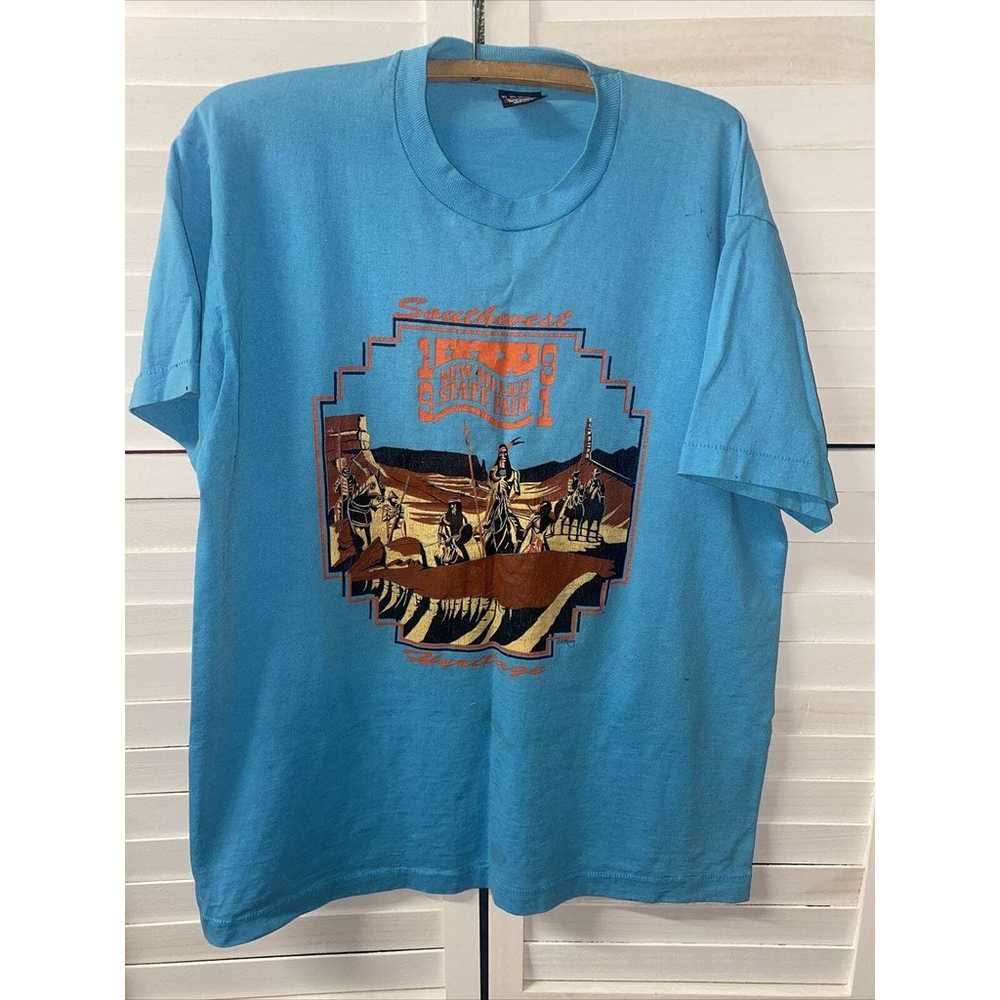 Vintage 1991 New Mexico State Fair Blue Screen Pr… - image 1