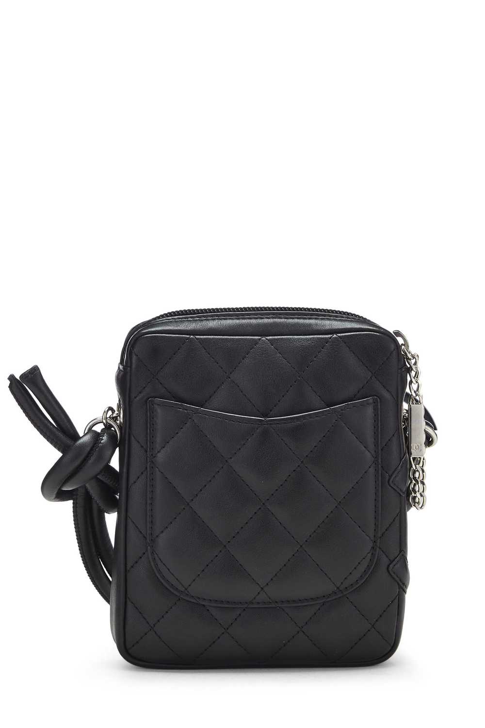 Black Quilted Calfskin Cambon Shoulder Bag Mini - image 4