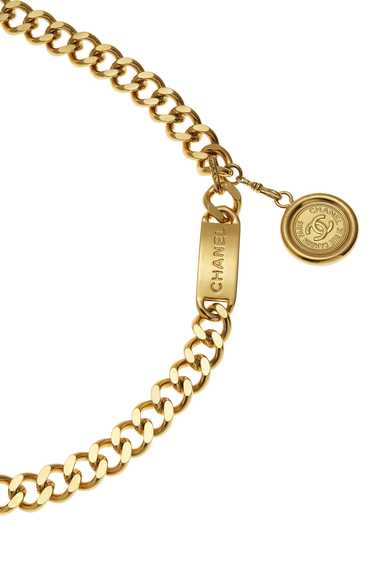 Gold 'CC' Medallion Chain Belt