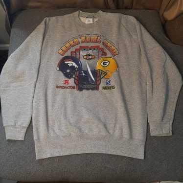 VINTAGE Pro Player Super Bowl XXXII Sweater Autog… - image 1