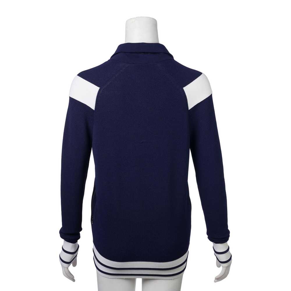 Product Details Chanel Navy & White zip Front hig… - image 10