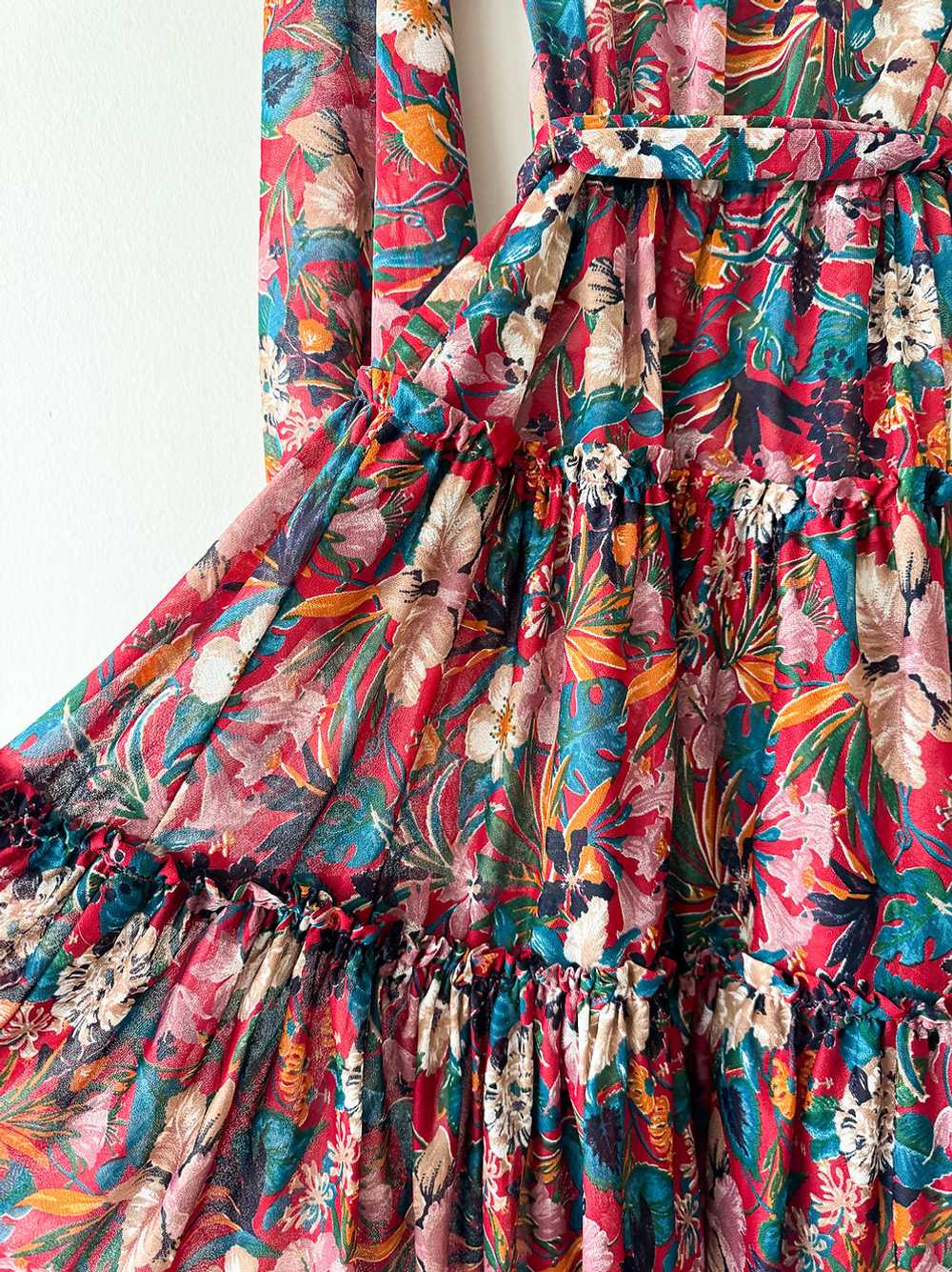 Sheer Floral Dress - image 5