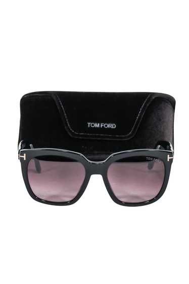 Tom Ford - Black Large Sunglasses w/ Brown Ombre L