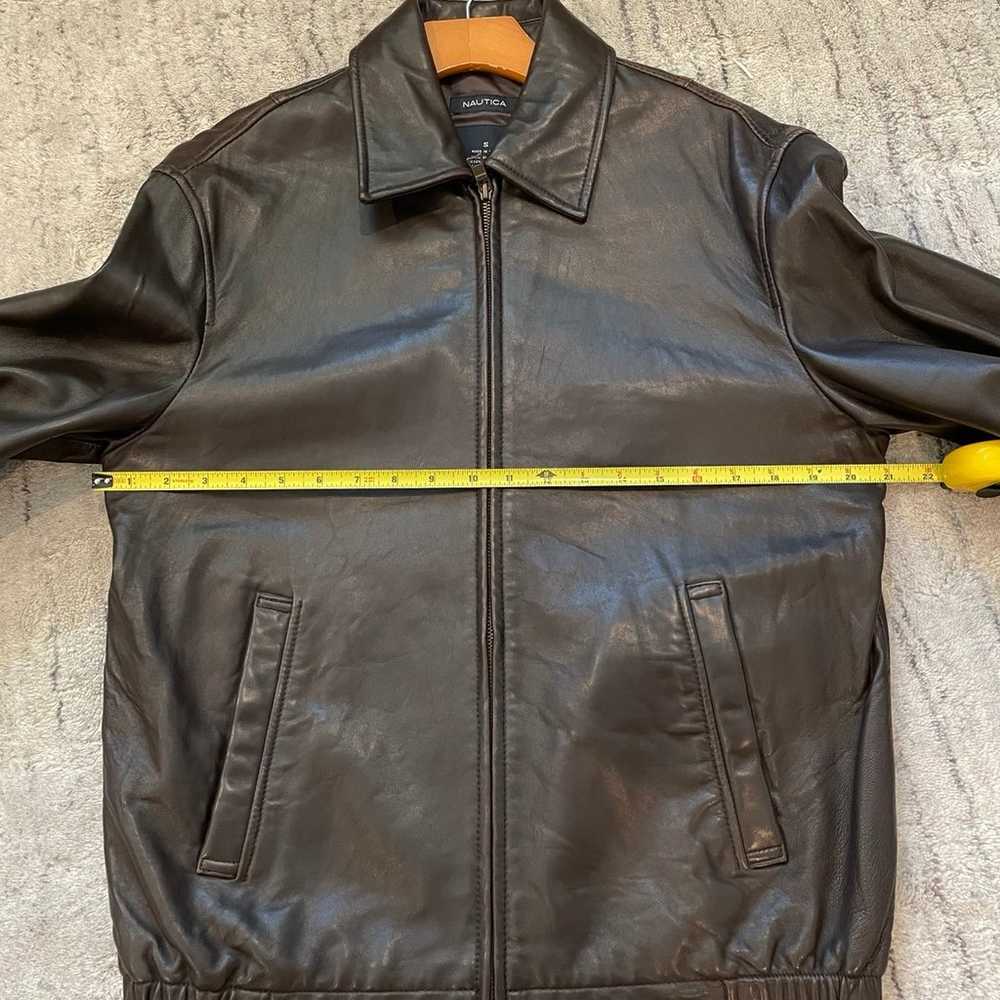 Vintage Nautica Leather Jacket - image 8