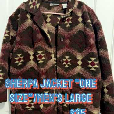 Boho Sherpa vintage western jacket - image 1