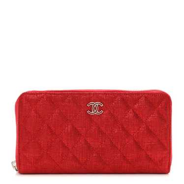 CHANEL Metallic Iridescent Calfskin Quilted Large… - image 1
