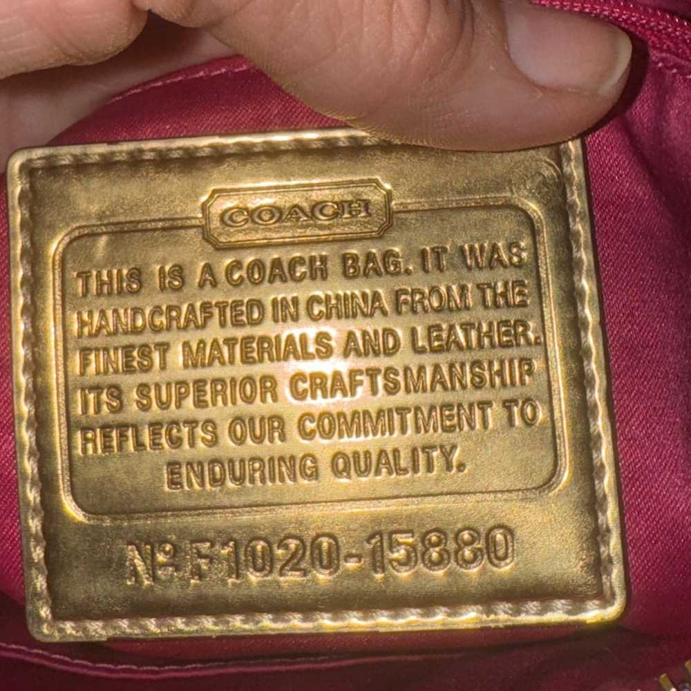 Rare Coach Poppy Limited Edition 15880 Tartan Bag… - image 8