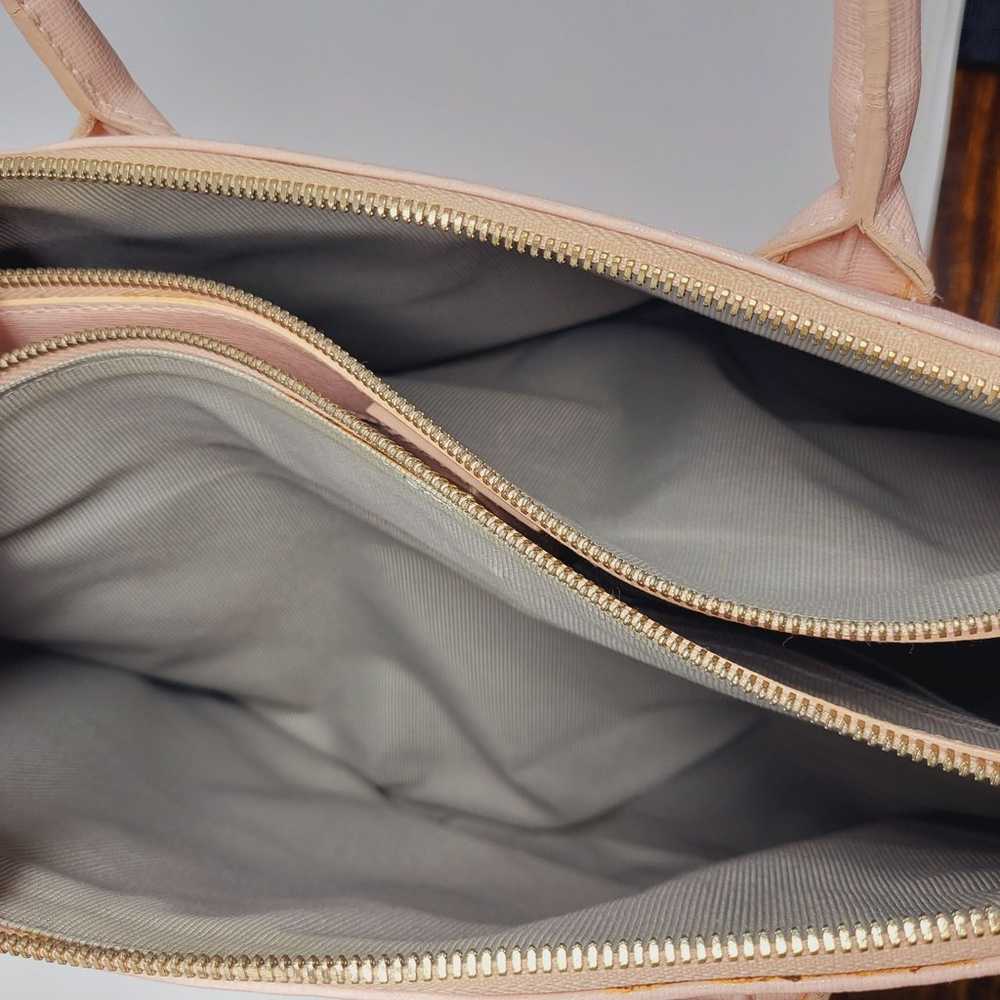 Furla Linda Shoulder Bag Purse Tote Pink Blush - image 12