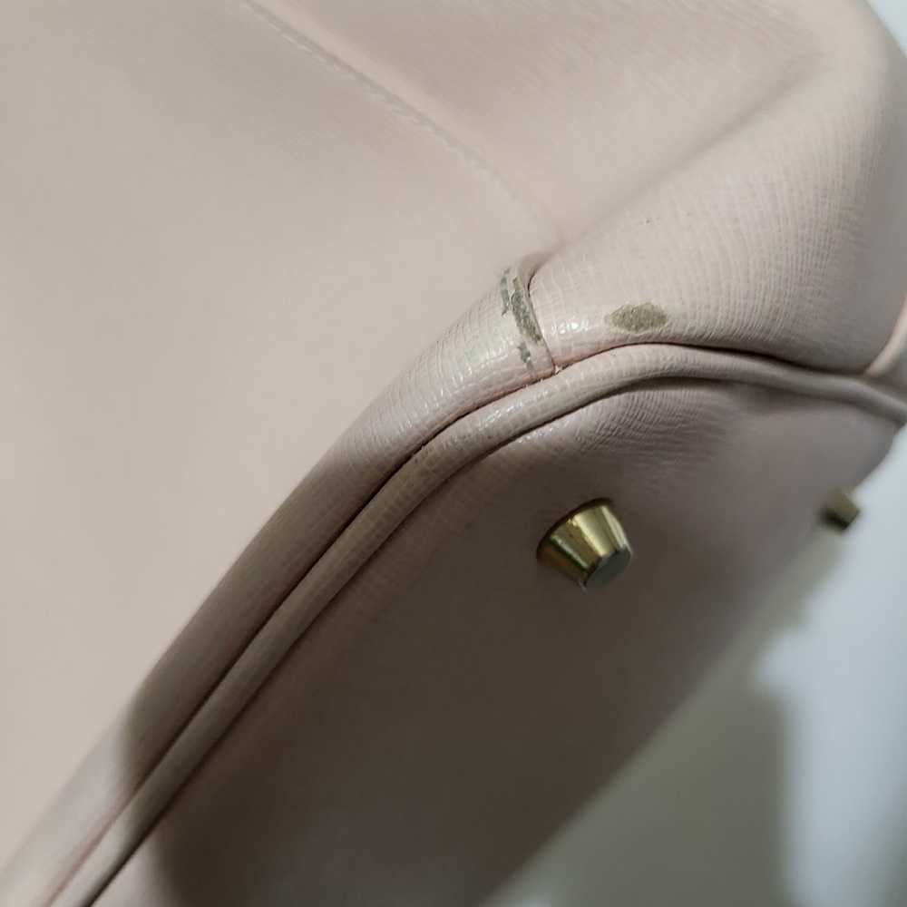 Furla Linda Shoulder Bag Purse Tote Pink Blush - image 9