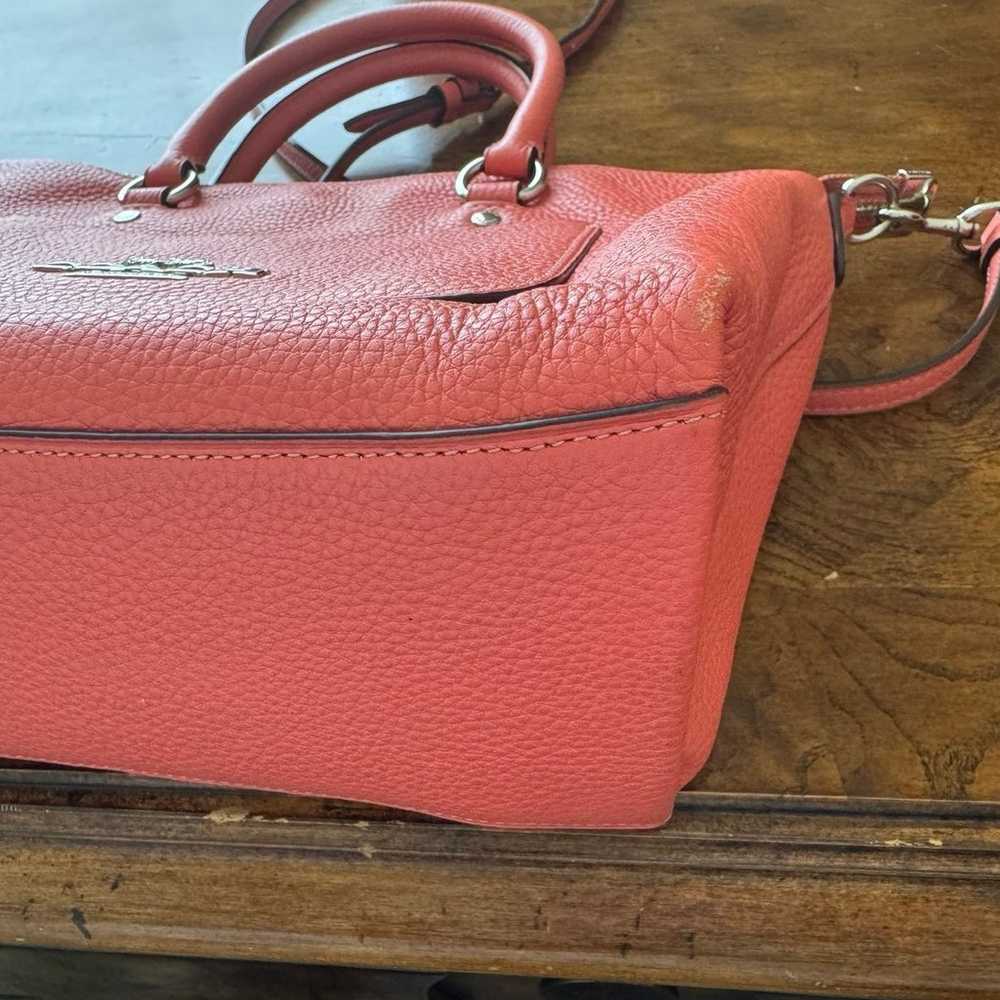 COACH Pebbled Leather Mimi Emma Coral Pink Crossb… - image 12