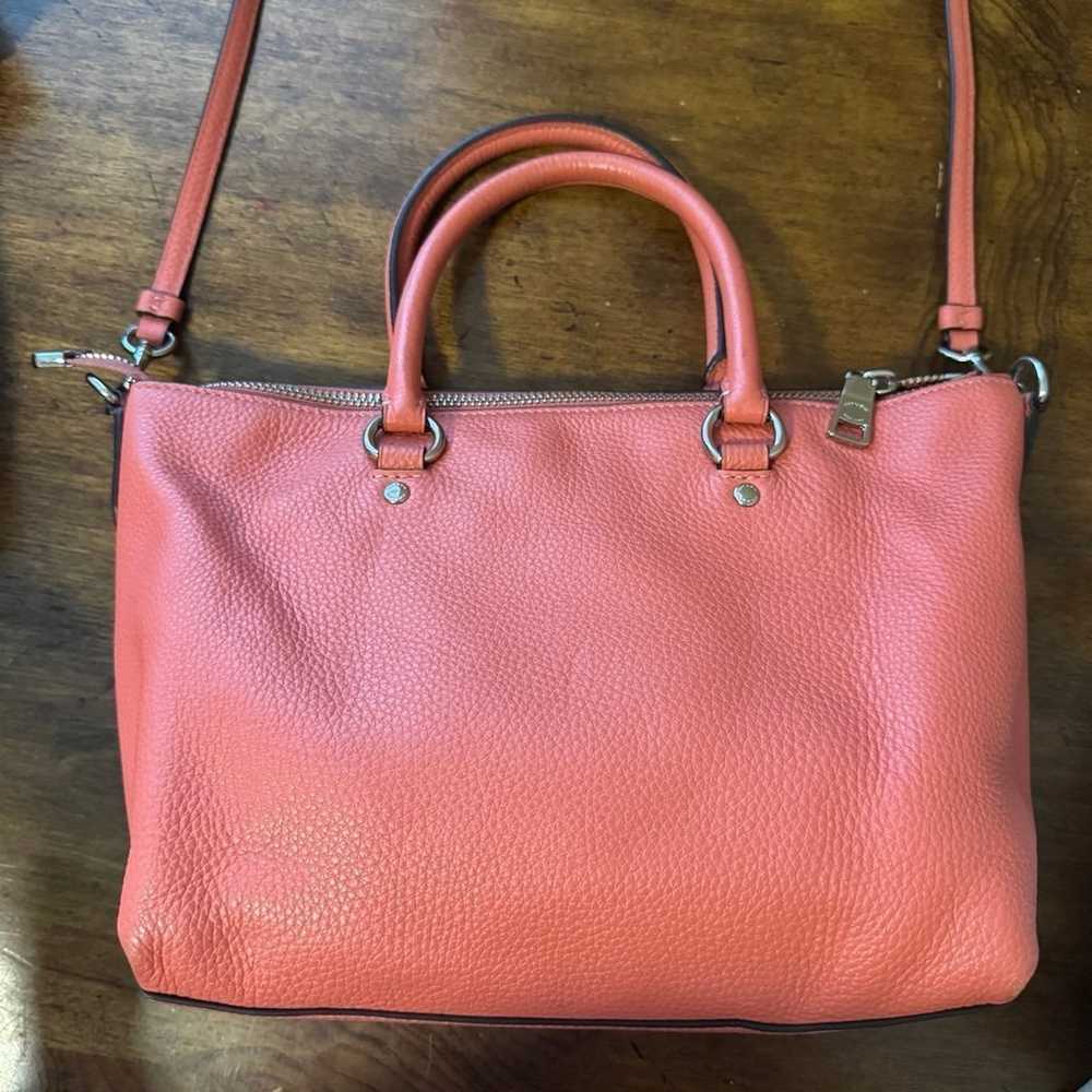 COACH Pebbled Leather Mimi Emma Coral Pink Crossb… - image 8