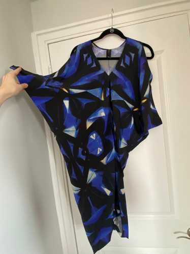 Zero + Maria Cornejo Drapey printed silk kite dres