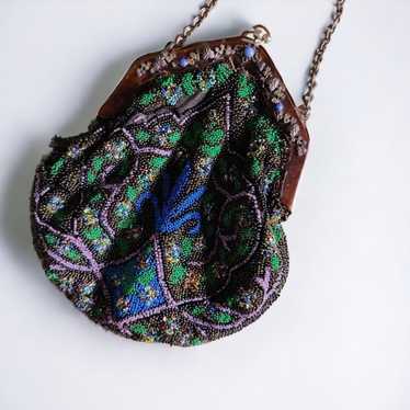 Antique victorian beaded bag - image 1