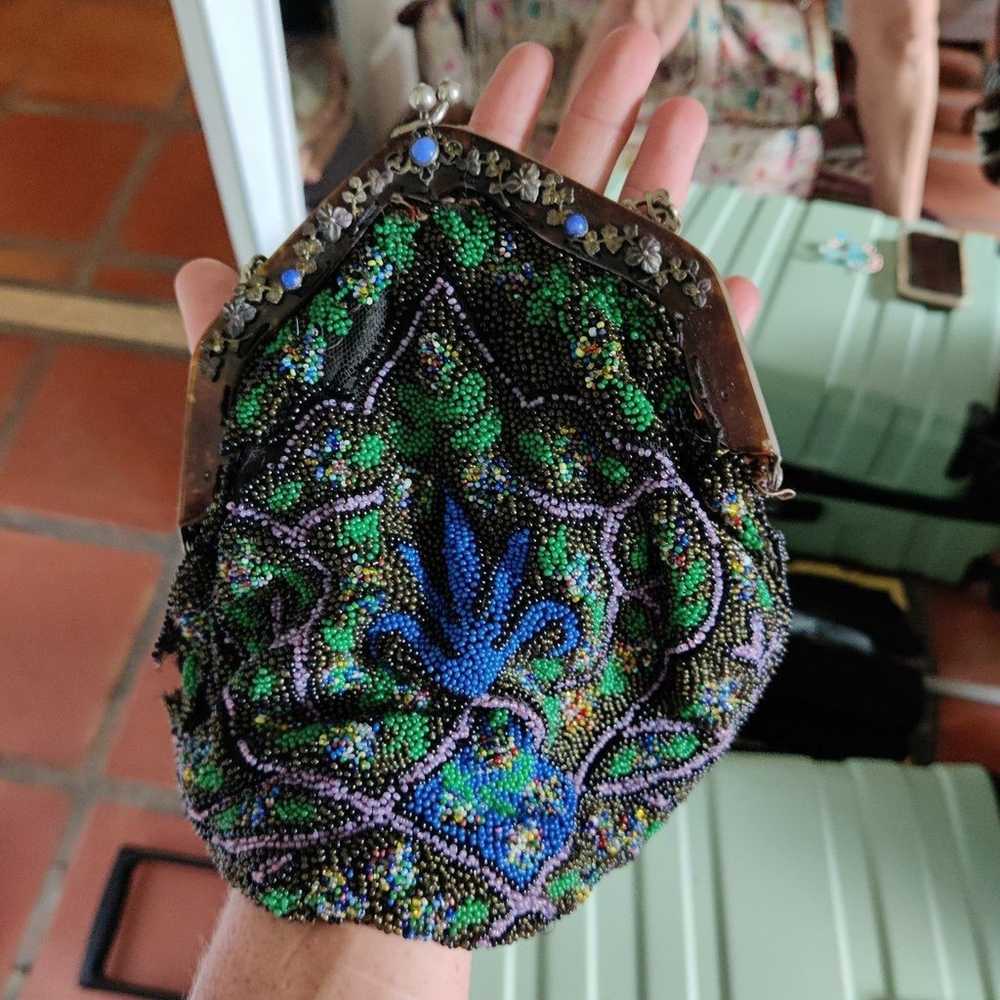 Antique victorian beaded bag - image 8