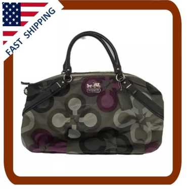 Coach Madison Sophia Sateen Clover Purse Handbag … - image 1