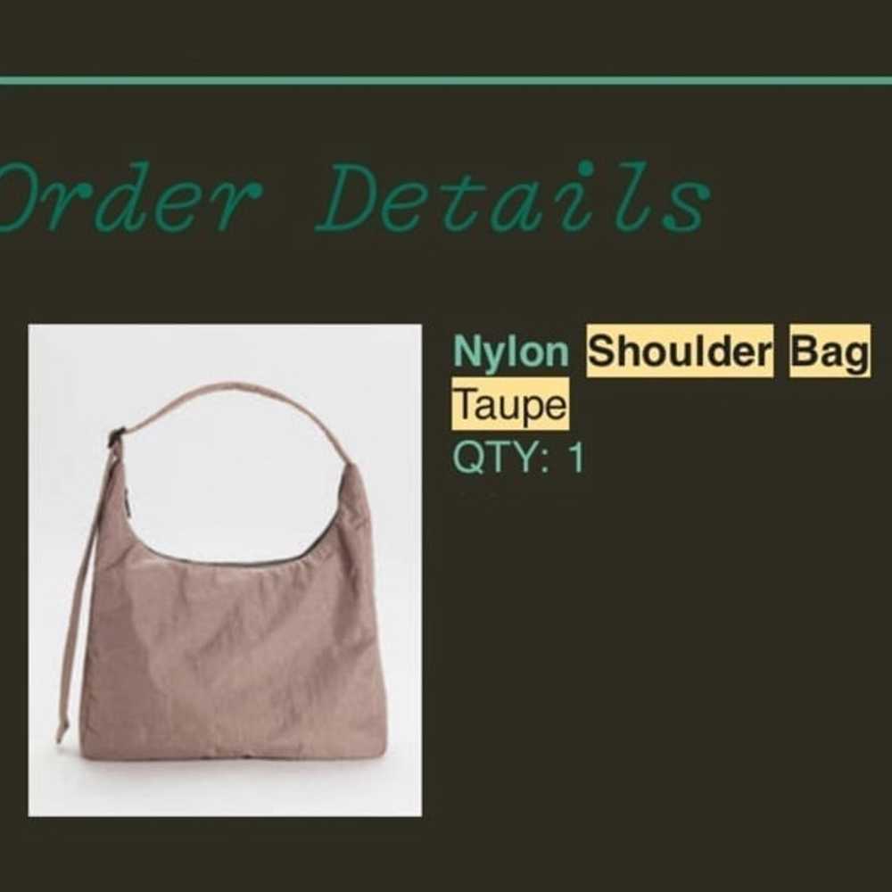 Baggu regular nylon shoulder bag in taupe - image 5