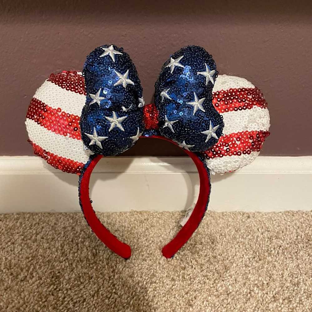 Red white and blue loungefly and ears - image 4