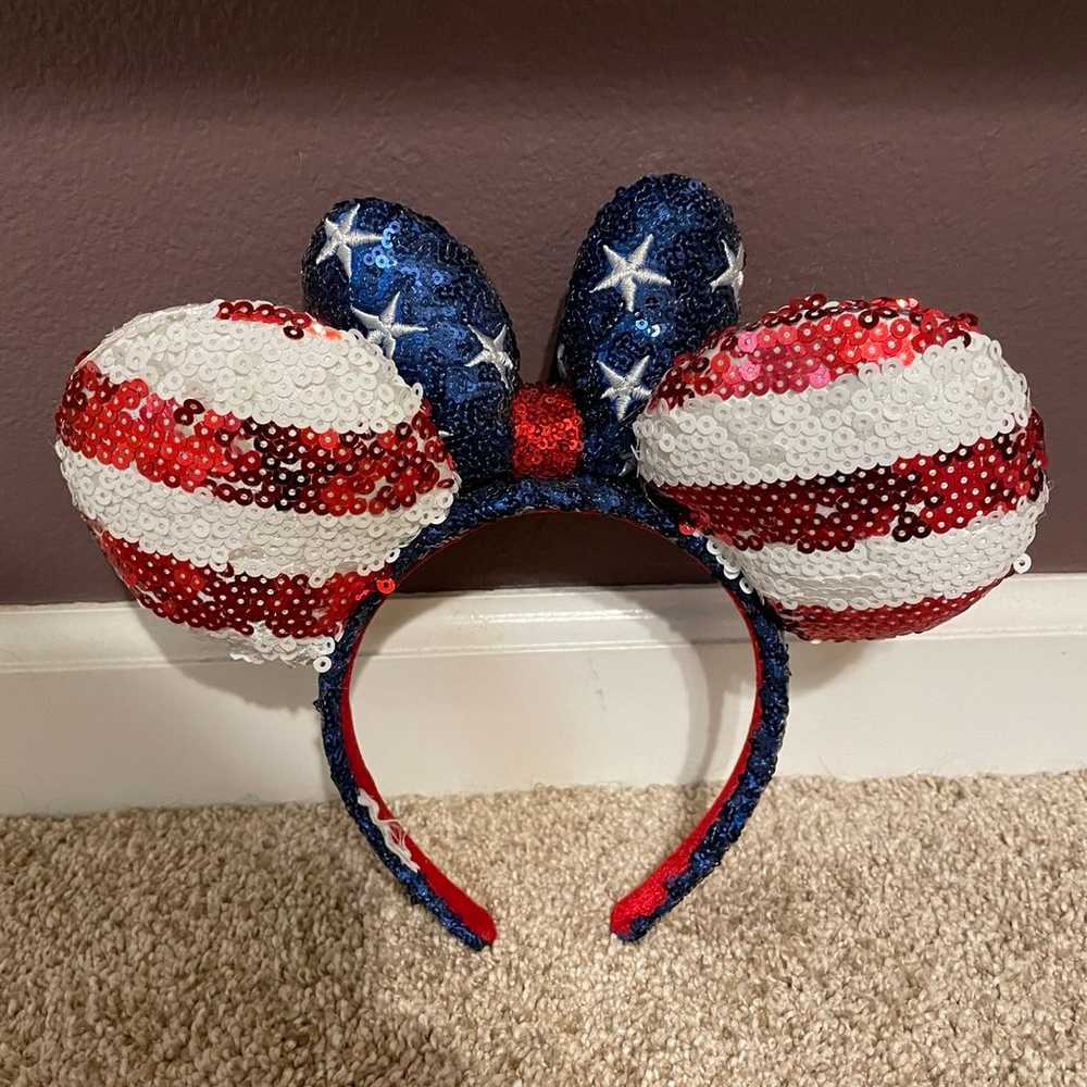 Red white and blue loungefly and ears - image 5
