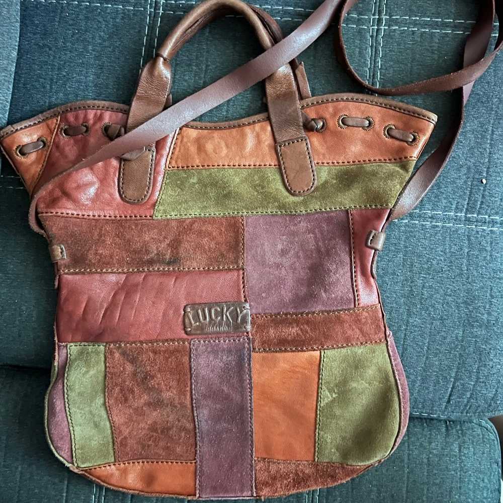 Lucky Brand leather patchwork bag - image 1